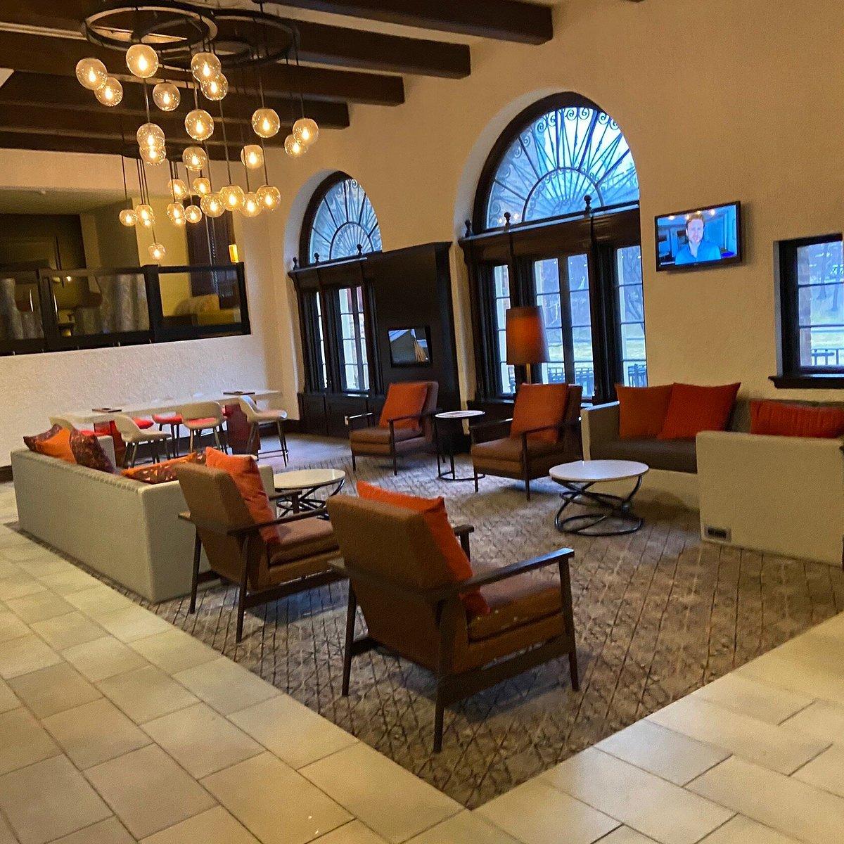The Park Hotel on the Plaza — lobby lounge with chandelier